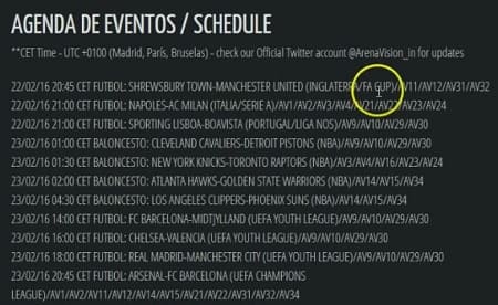 Arenavision baloncesto