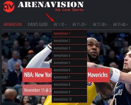 Arenavision partidos de fútbol