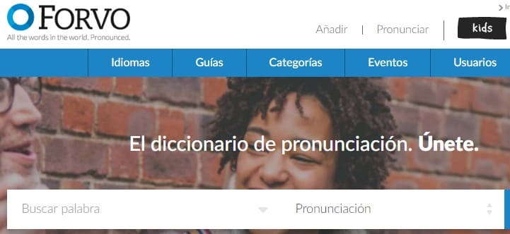 Forvo practicar listening