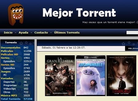 MejorTorrent películas