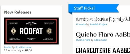 MyFonts vender diseños