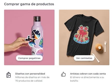 Redbubble vender diseños