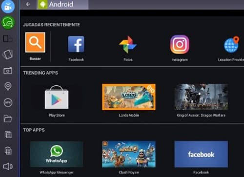 Descargar emuladores Android PC