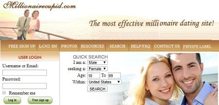 Millionairecupid conocer hombres ricos