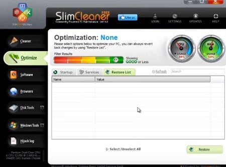 SlimCleaner optimizar ordenador