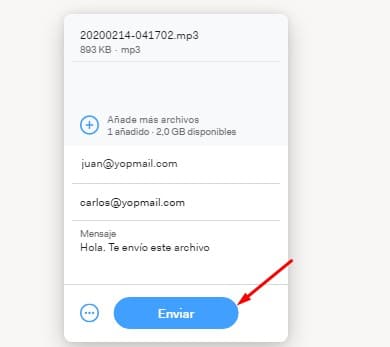 WeTransfer documentos