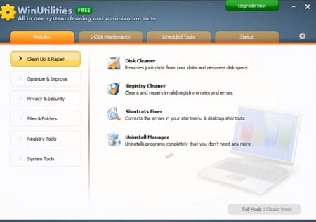 Programa WinUtilities Free Edition limpiar PC
