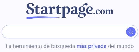 Startpage buscadores de Internet
